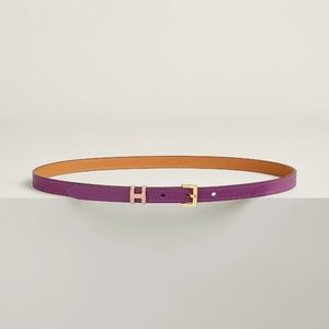 Hermès Pop H Bicolore Belt sz 75 Anémone/Rose Sakura